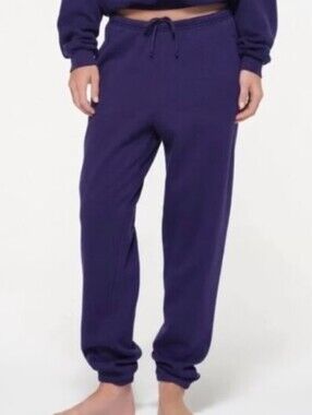 SKIMS NWT Cotton Fleece Classic Joggers Size SMALL Rare CONCORD Color